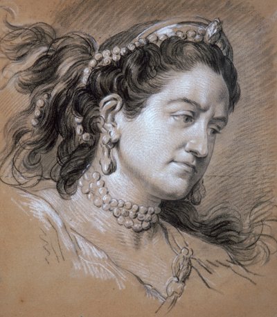 Portret kobiety, XVIII wiek. autorstwa Jean Baptiste van Loo