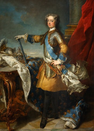 Portret króla Ludwika XV 1710-1774, ok. 1723-1724 autorstwa Jean Baptiste van Loo