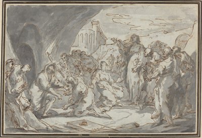 Wskrzeszenie Łazarza autorstwa Jean Baptiste van Loo