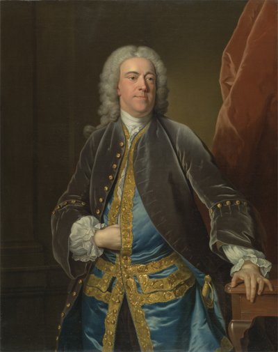 The Right Honorable Stephen Poyntz z Midgeham, Berkshire, ok. 1740 (olej na płótnie) autorstwa Jean Baptiste van Loo