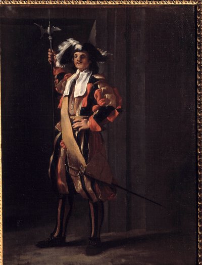 Szwajcaria Papieskiej Gwardii Obraz Jeana Barbaulta (1718-1762). 18 wiek. Besancon, Muzeum Sztuk Pięknych autorstwa Jean Barbault