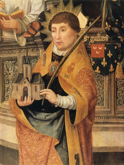Szczegóły zwiastowania, 1516-1517 autorstwa Jean the Elder Bellegambe