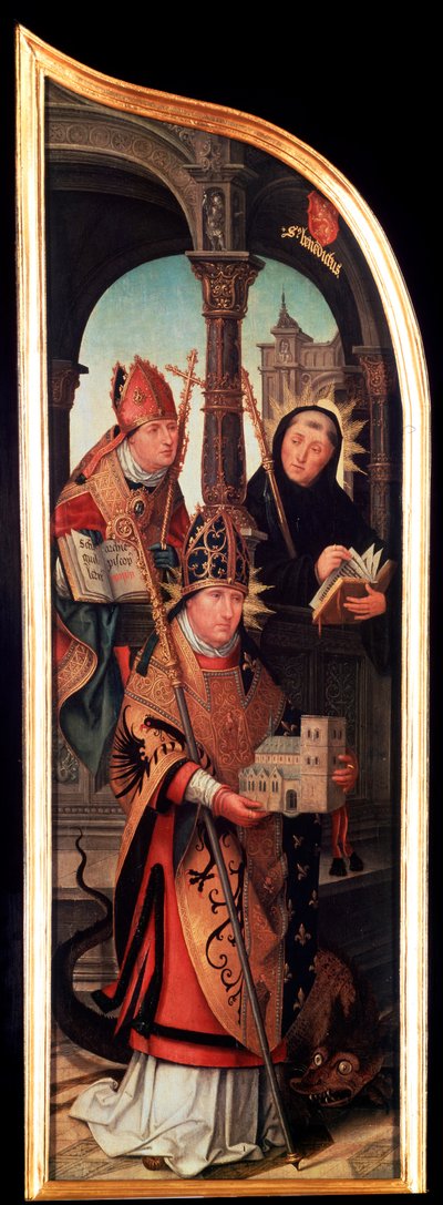 Zwiastowanie, Tryptyk, panel boczny, 1517. autorstwa Jean the Elder Bellegambe