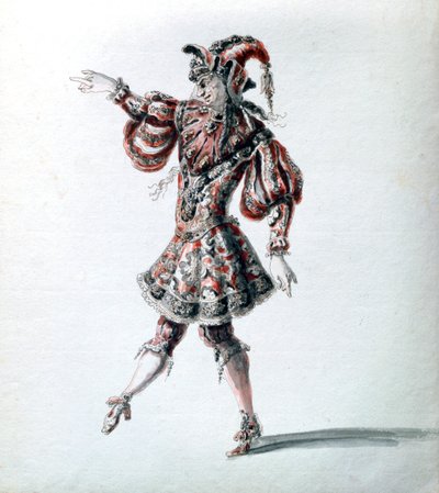 „Zaczarowany bohater”, c1684 autorstwa Jean Berain, Jean Baptiste Lully
