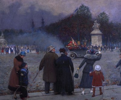 Niemiecka flaga przeniesiona do Inwalidów, ok. 1930 r. 1914. autorstwa Jean Beraud