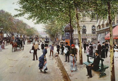 Paryska scena uliczna autorstwa Jean Beraud