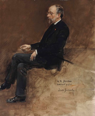 Portret Hippolyte Taine (olej na panelu) autorstwa Jean Beraud