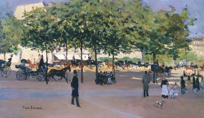 Promenada w niedzielne popołudnie, Paryż autorstwa Jean Beraud