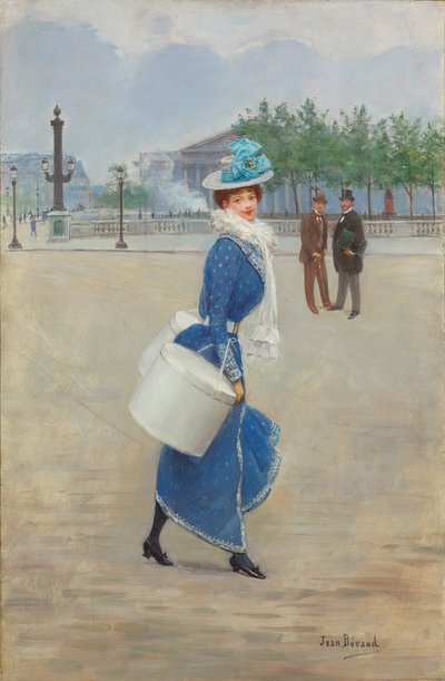 Na Place de la Concorde (olej na desce) autorstwa Jean Beraud