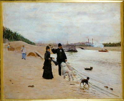 Brzegi Sekwany (obraz na płótnie) autorstwa Jean Beraud