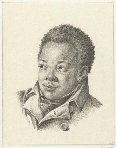 Portret czarnoskórego mężczyzny autorstwa Jean Bernard