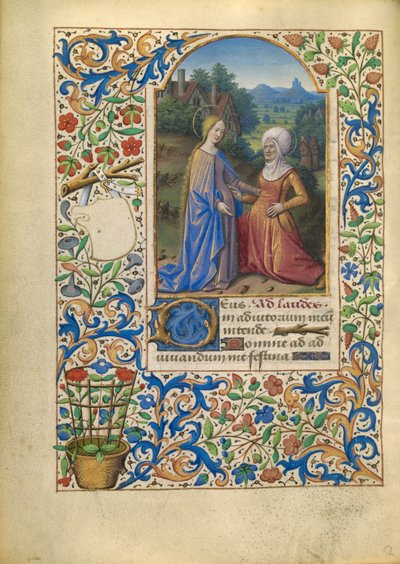 Die Heimsuchung autorstwa Jean Bourdichon