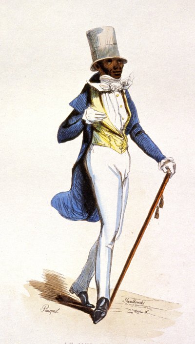 Mulat na Antylach Francuskich, ok. 1850 r. (rycina) autorstwa Jean Charles (1800 79) Pauquet