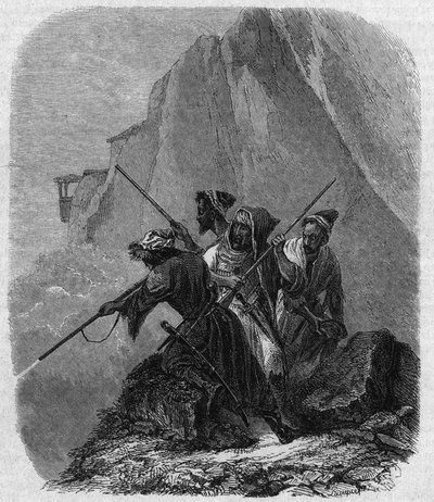 Żołnierze czerkiescy (region Kaukazu) autorstwa Jean Charles Pauquet