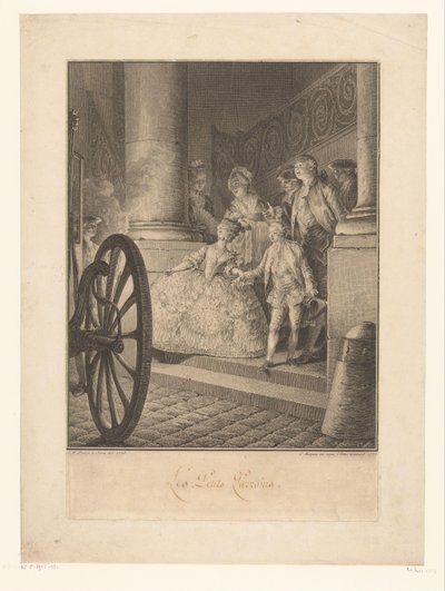 Młodzi rodzice chrzestni autorstwa Jean Charles Baquoy