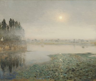 Mgła nad rzeką, ok.1889 autorstwa Jean Charles Cazin