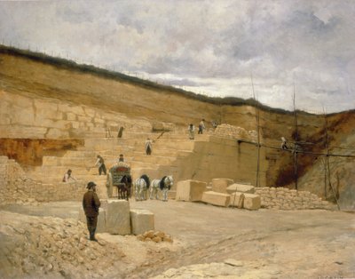 Kamieniołom Monsieur Pascals w pobliżu Nanterre autorstwa Jean Charles Cazin