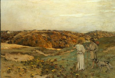 Tobiasz i Anioł, 1878 autorstwa Jean Charles Cazin