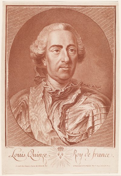 Ludwik Quinze, król Francji (Ludwik XV) autorstwa Jean Charles François