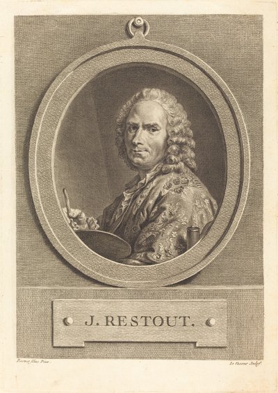 Jan Restout autorstwa Jean Charles Levasseur after Jean Bernard Restout