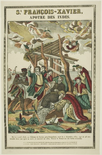 Święty Franciszek Ksawery, Apostoł Indii autorstwa Jean Charles Pellerin