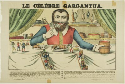 Słynny Gargantua autorstwa Jean Charles Pellerin
