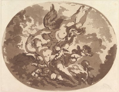 Wenus i Kupidyn, 1766. autorstwa Jean Claude Richard Saint Non