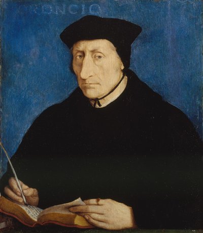 Guillaume Budé, ok.1536 (olej na drewnie) autorstwa Jean Clouet