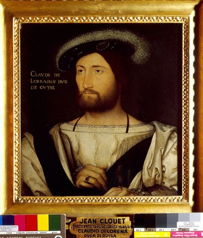 Portret Claude de Lorraine, pierwszego księcia Guise autorstwa Jean Clouet