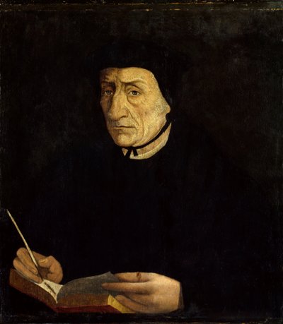 Portret Guillaume Bude (Budee) (Budaeus) (1467-1540), francuski humanista. Obraz Jeana Cloueta (1485 - 1541) Ec. Ks. (wys./szer. 0,34 x 0,31). Wersal. Muzeum Zamkowe. autorstwa Jean Clouet