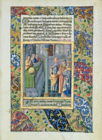 Pani Lat. Q.v.I.126 Order Złotego Runa z Godzin Ludwika dOrleans, 1469 autorstwa Jean Colombe