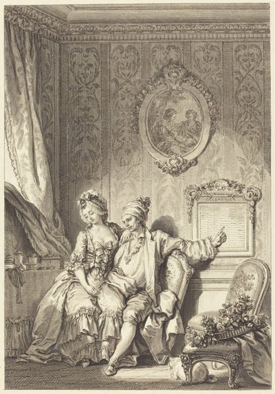 Kalendarz Vieillardów autorstwa Jean Dambrun after Jean Honoré Fragonard