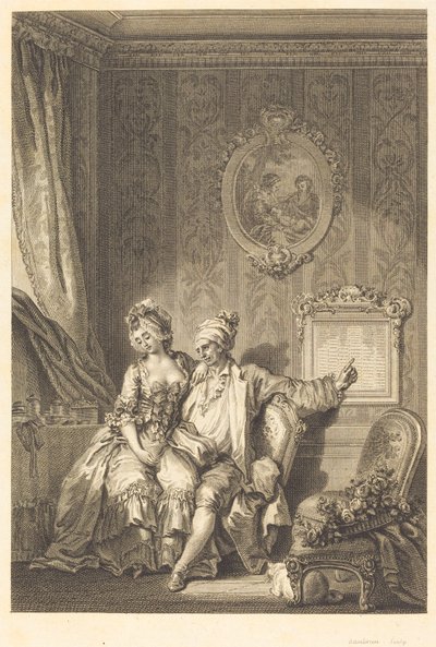 Kalendarz Vieillardów autorstwa Jean Dambrun after Jean Honoré Fragonard