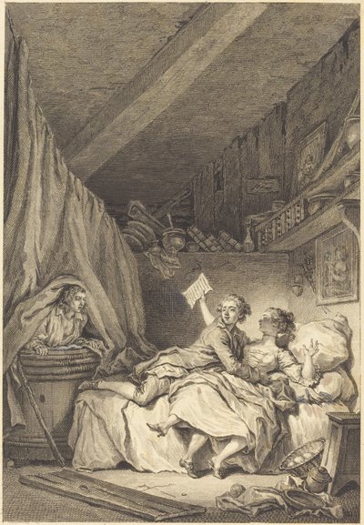 Szewcy autorstwa Jean Dambrun after Jean Honoré Fragonard