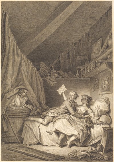 Szewcy autorstwa Jean Dambrun after Jean Honoré Fragonard