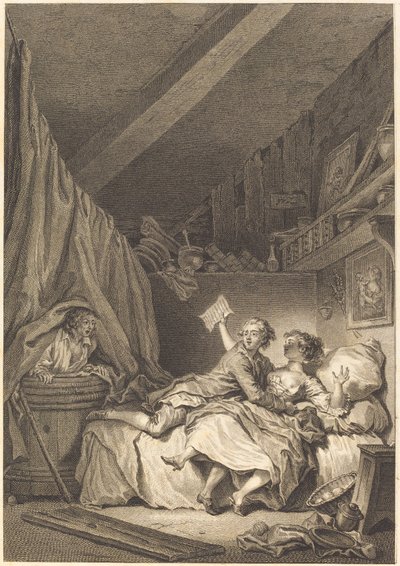 Szewcy autorstwa Jean Dambrun after Jean Honoré Fragonard