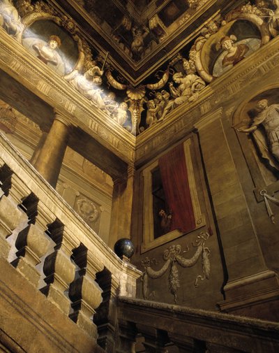 Architektura barokowa: schody malowane w trompe l