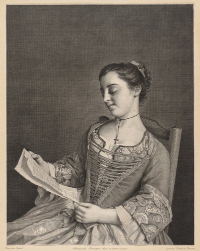 panna Lavergne autorstwa Jean Daullé