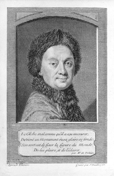 Pierre-Louis Moreau de Maupertuis, astronom (1698-1759). autorstwa Jean Daullé