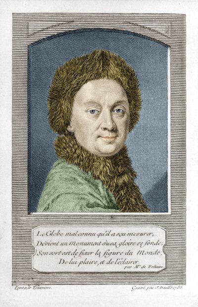 Pierre Louis Moreau de Maupertuis, astronom (1698 - 1759), rytowany przez J. Daullé w 1755 autorstwa Jean Daullé