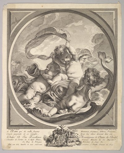Woda, ok. 1748. autorstwa Jean Daullé