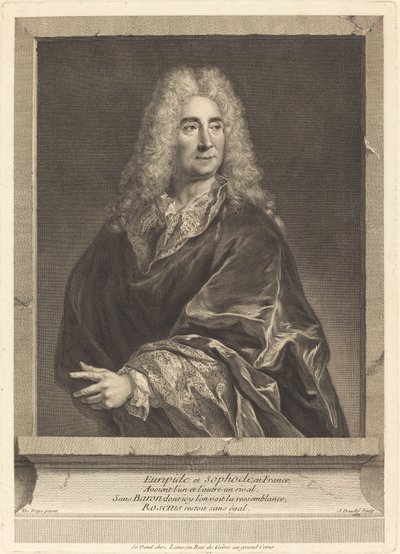 Michel Baron autorstwa Jean Daullé after François de Troy
