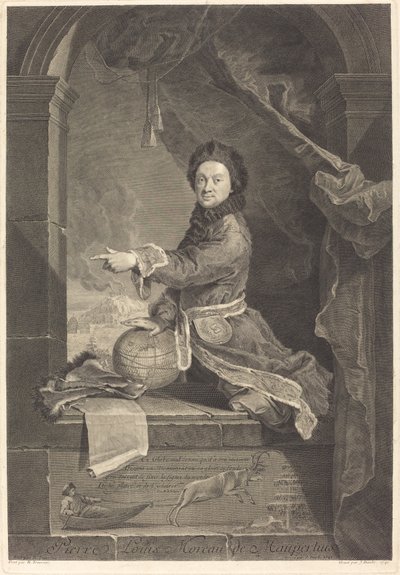 Pierre Louis Moreau de Maupertuis autorstwa Jean Daullé after Robert Levrac Tournieres