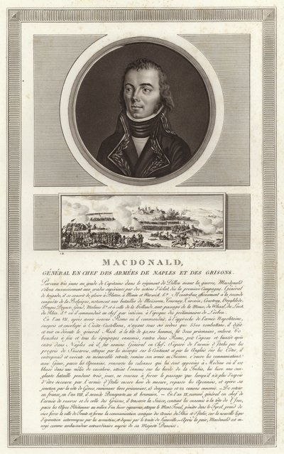Portret Jacquesa MacDonalda, księcia Tarentu autorstwa Jean Duplessi Bertaux