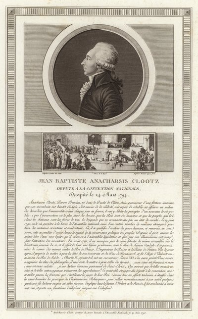 Portret Jean-Baptiste du Val-de-Grace, barona de Cloots autorstwa Jean Duplessi Bertaux