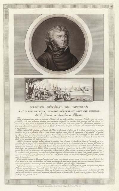 Portret Jeana Baptiste Klebera autorstwa Jean Duplessi Bertaux