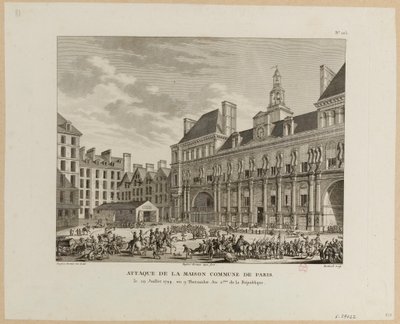 Atak na komunę Maison w Paryżu autorstwa Jean Duplessis Bertaux