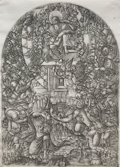 Apokalipsa: św. Jan wezwany do nieba, 1555. autorstwa Jean Duvet