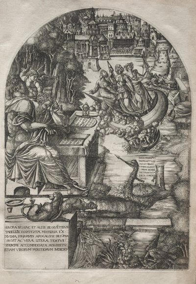 Apokalipsa: Kołdra Studiująca Apokalipsę, 1555. autorstwa Jean Duvet