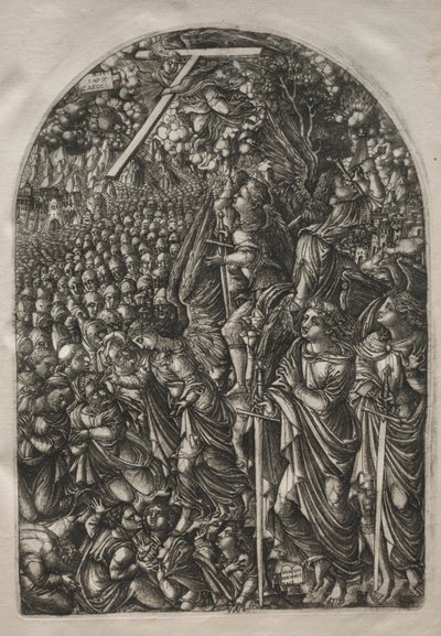 Apokalipsa: Cztery anioły powstrzymujące wiatry, 1546-1556. autorstwa Jean Duvet